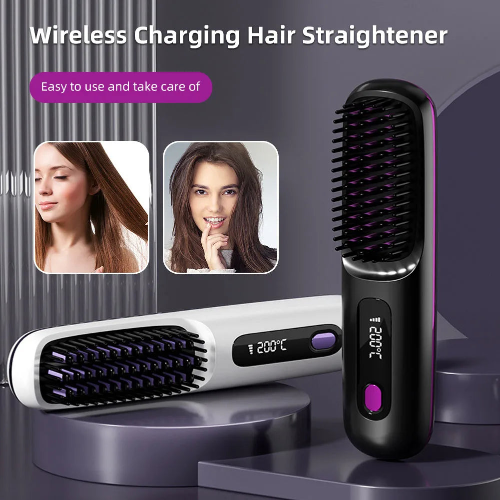 Numoya Portable Straightener Brush - GoBrush PRO