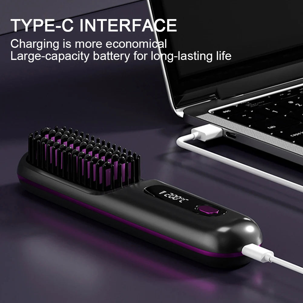Numoya Portable Straightener Brush - GoBrush PRO