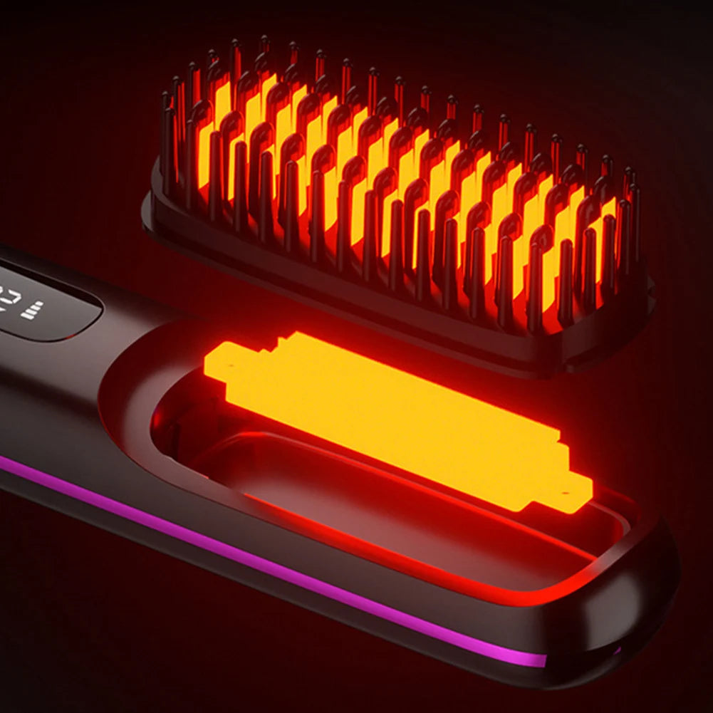 Numoya Portable Straightener Brush - GoBrush PRO