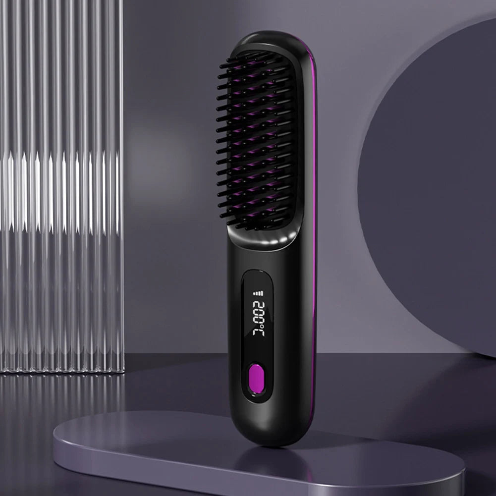 Numoya Portable Straightener Brush - GoBrush PRO